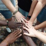 Photo de groupe au chateau de Cape coast , Ghana