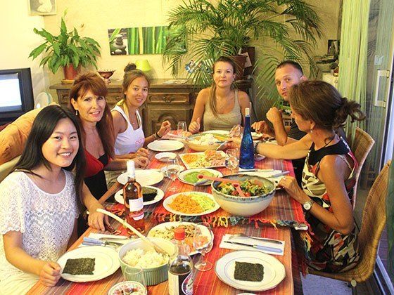 repas famille prof et etudiant